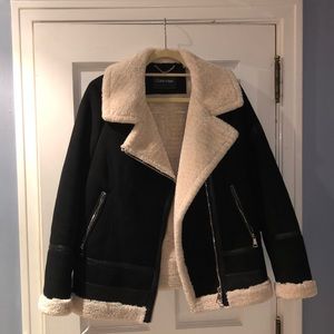 Calvin Klein faux fur jacket
